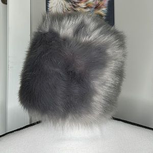 Charming Charlie Gray Faux Fur Hat
